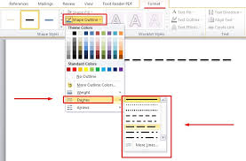 Cara Membuat Garis Lurus Putus Putus Dan Melengkung Di Ms Word