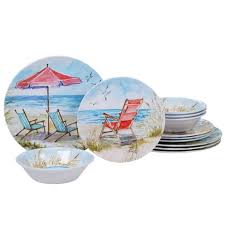 These cookies may be set through our site by our advertising partners. 12pc Melamine Ocean View Dinnerware Set Certified International Target
