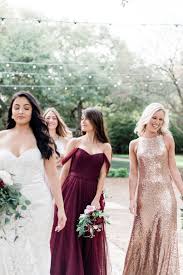 Mix And Match Bridesmaid Dresses Available In Shades Of Cabernet Blushes And Sequin Bridesmaid Dresses Boho Bridesmaid Separates Bridesmaid Dresses Separates