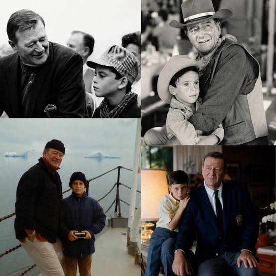 John Wayne knew he wouldn't see his youngest son grow up, so he tried to  spend as much time with him as possible. #JohnWayne