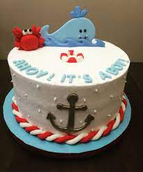 Nautical Baby Shower Cake Nautical Baby Shower Cake Baby Shower Cakes For Boys Baby Shower Cakes