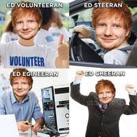 A lot of ed sheeran memes poke harmless fun at his name, where his girlfriend went, his extremely red hair, how young he looks, and even his super fair skin. Ed Sheeran Image Gallery List View Know Your Meme
