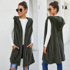 Womens plus size charcoal gray fleece lined cardigan vest 2xl new. Spring Winter Sleeveless Vest Women Long Vest Female Waistcoat Sleeveless Jacket Women Fleece Fur Vests Plus Size 9m35 Buy At The Price Of 6 44 In Aliexpress Com Imall Com