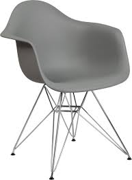 Gray Plastic Chair Chrome Flash Furniture Fh 132 Cpp1 Gy Gg In 2020 Flash Furniture Plastic Chair Accent Chairs For Sale