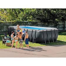 Intex Ultra Xtr Rectangular Pool Set 18ft X 9ft X 52 Inch With Sand Filter Rectangular Pool In Ground Pools Rectangle Above Ground Pool