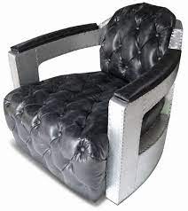 206 x 92 x 76cm. Casa Padrino Chesterfield Echtleder Sessel Vintage Schwarz Silber 73 X 90 X H 70 Cm Wohnzimmer Leder Sessel Club Sessel Lounge Sessel Art Deco Sessel Aluminium Flugzeug Flieger Mobel