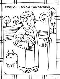 Psalm 23 coloring book author: Lent 4a Bulletin Art Psalm 23 Stushie Art