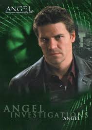 1 x info card TV series Angel