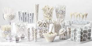 White Candy Buffet Party City Candy Buffet Birthday White Candy Buffet Candy Buffet Party