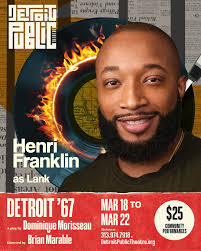 Next up, we have DPT regular, Henrí Franklin as LANK in our week-long  on-site performance of Detroit '67 by Dominique Morisseau. ✨Henrí Franklin  is an award winning SAG-AFTRA actor based out of