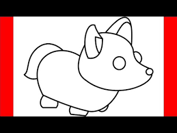 How To Draw Artic Fox From Roblox Adopt Me Step By Step Drawing Adopt Me Fox Drawing Youtube