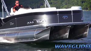 fast pontoon boat video avalons waveglider high performance system 2014