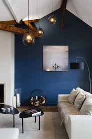 Unusual Paris Apartment With Interiors In Blue Tones Interior Design Home Decor Idea Inspi Blue Walls Living Room Blue Living Room Farm House Living Room