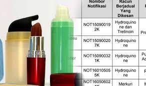 Notifikasi produk kosmetik terbabit sudah dibatalkan oleh pengarah kanan perkhidmatan farmasi, kkm katanya, produk kosmetik yang dicampur dengan hydroquinone boleh menyebabkan kemerahan pada kulit yang disapu artikel ini disiarkan pada : Produk Kosmetik Beracun 2017 Alshalihi