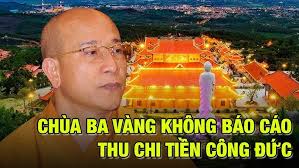 Bộ Tài Chính: Chùa Ba Vàng Không Báo Cáo Thu Chi Tiền Công Đức