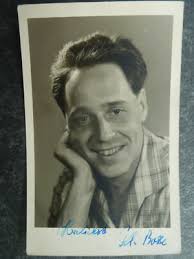 Peter Bosse, DDR Autogrammkarte 50ger Jahre (Schauspieler)