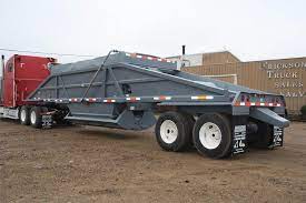 13,600 lbs length 40' capacity 23.5 cubic yards 3/16'' ar450 wear plate belly doors 10'' bang boards light weight skeleton frame tandem 25,000 lb axles spring or air ride. 1995 Load King Semi Bottom Dump Trailer For Sale Jackson Mn G956 Mylittlesalesman Com