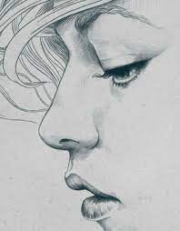 Close Up Drawing Line Art Drawings Pencil Portrait Art