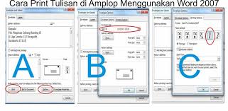 Jadi versi apapun yang kalian gunakan. Cara Print Tulisan Alamat Di Amplop Menggunakan Word 2007 Komputer Internet