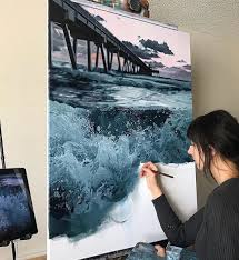 L Image Contient Peut Etre 1 Personne Eau Art Painting Art Drawings Art Photography