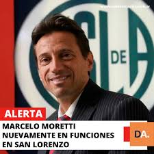 🚨 MARCELO MORETTI NUEVAMENTE EN FUNCIONES EN SAN LORENZO. 📌 El presidente  del “Ciclón” está presente en el entrenamiento a puertas cerradas del  plantel, según pudo saber @dobleamarillaok. 📌 Tras conocerse la
