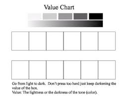 Value Chart Sketching From Light To Dark