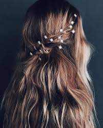 Wedding Hair Inspiration For Every Bride You Can Never Go Wrong With Ethereal Stars No Matter Your Wedding Them Hair Styles Long Hair Styles Hair Accessories