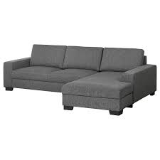 Schlafsofas ohne & mit bettkasten ✓ schlafcouches ohne & mit federkern ✓ ein großes sortiment unterschiedlicher farben und stile bei höffner. Sorvallen 3er Sofa Mit Recamiere Rechts Lejde Dunkelgrau Ikea Deutschland