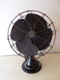 Vintage Industrial Fan Emerson Electric Antique Black Nice Size Industrial Fan Vintage Industrial Antique Fans