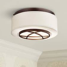 City Club 15 Wide Brushed Bronze Flushmount Ceiling Light 2w925 Lamps Plus