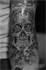 Black And White Sugar Skull Tattoo Sleeve Lowridertattoostudios Com Skull Tattoo Design Of Tattoos Sugar Skull Tattoos Skull Tattoos Tattoos For Guys