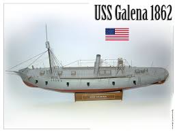 Confederate casemate ironclad css virginia 'nin genişletilmiş, iki direkli versiyonuna benziyordu. 1 200 Uss Galena Paper Model Heinkel Models Wargame Vault