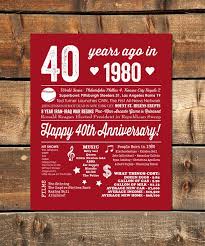 40th wedding anniversary mug sets for couple 40th anniversary mugs for parents husband wife marble mugs for 40th anniversary couple 14 oz coffee mug set with coaster spoon box. 40th Wedding Anniversary Gift 40th Anniversary Decorations Etsy