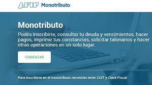 La afip oficializó la nueva tabla para facturación y cuotas de las distintas categorías del monotributo, que estarán vigentes a partir del 1° de enero de 2020. Ya Esta Disponible El Nuevo Portal De La Afip Para Monotributistas Diario El Ciudadano Y La Region