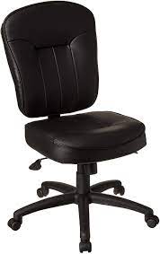 These ergonomic chairs support your posture and help you stay alert while working. Amazon Com Boss Office Products Leather Adjustable Task Chair Without Arms Black B563 Furniture Decor