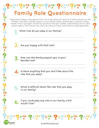Printable Family Roles Mom It Forward Family Therapy Activities Family Roles Family Therapy Worksheets