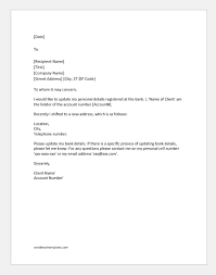I agree to comply with the rules of the bank governing current account. Address Change Notification Letter Ms Word Word Excel Templates