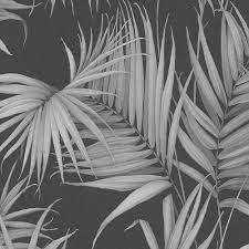 We've gathered more than 5 million images uploaded by our users and sorted them by the most popular ones. As Creation Palm Tree Leaves Leaf Jungle Wallpaper Non Woven Black Grey 36505 3