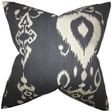 Euro sham is 26 inches x 26 inches , standard sham is 20 inches h x 26 inches w, queen. Katti Ikat Euro Sham Black Beige Overstock 12875992