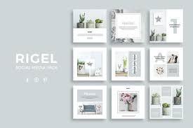 Rigel Social Media Pack Social Media Pack Social Media Graphics Instagram Design
