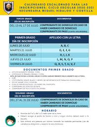Preinscripciones infantil y primaria 2020/2021. Inscripciones Ciclo Escolar 2020 2021 Padres De Familia Y Alumnos Les Damos A Conocer Por Este Medio El Calendario De Inscripciones Asi Como La Documentacion Requerida Para Ello Les Pedimos De