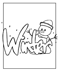 Customize the letters by coloring with markers or pencils. Mr Snowman Says Happy Winter To All Coloring Page Download Print Online Coloring Pages For Free Color Nimbus