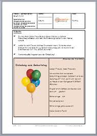 Check spelling or type a new query. Brief Einladung Zum Geburtstag Lern Und Ubungshilfen Fur Die Grund Und Mittelschule
