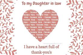 Wish you a very happy anniversary! Thank You Quotes And Messages For Daughter In Law