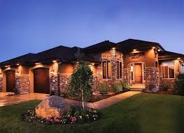 Wired In Gutter Or Soffit Lighting On House Exterior Instead Of Solar Wired Ground Lights House Lighting Outdoor House Exterior Outdoor Lighting