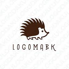 かわいいハリネズミのロゴ かわいいハリネズミ ロゴ ロゴデザイン
