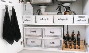 Choose from a range of traditional and modern styles and colours to find your solution. What Your Cupboard Under The Sink Should Look Like Mum Wows With Very Organised Storage Space Daily Mail Online