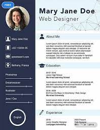 Most individuals will stock their portfolio with samples they created. Free Web Designer Fresher Cv Template Psd Web Design Cv Template Download Resume Design