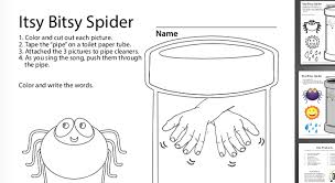 Select from 35919 printable crafts of cartoons, nature, animals, bible and many more. Coloring Sheet Itsy Bitsy Spider Asl Teaching Resources