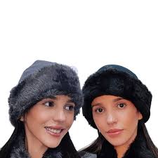 2 Gorros Feminino Touca Pelúcia Inverno Região De Clima Frio
